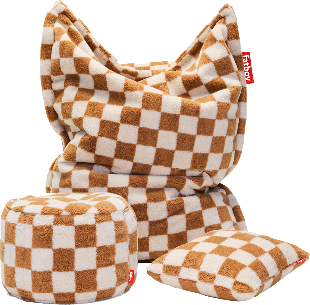 9147312 FATBOY POINT TEDDY PUF CHESS ALMOND CREME INDOOR 3