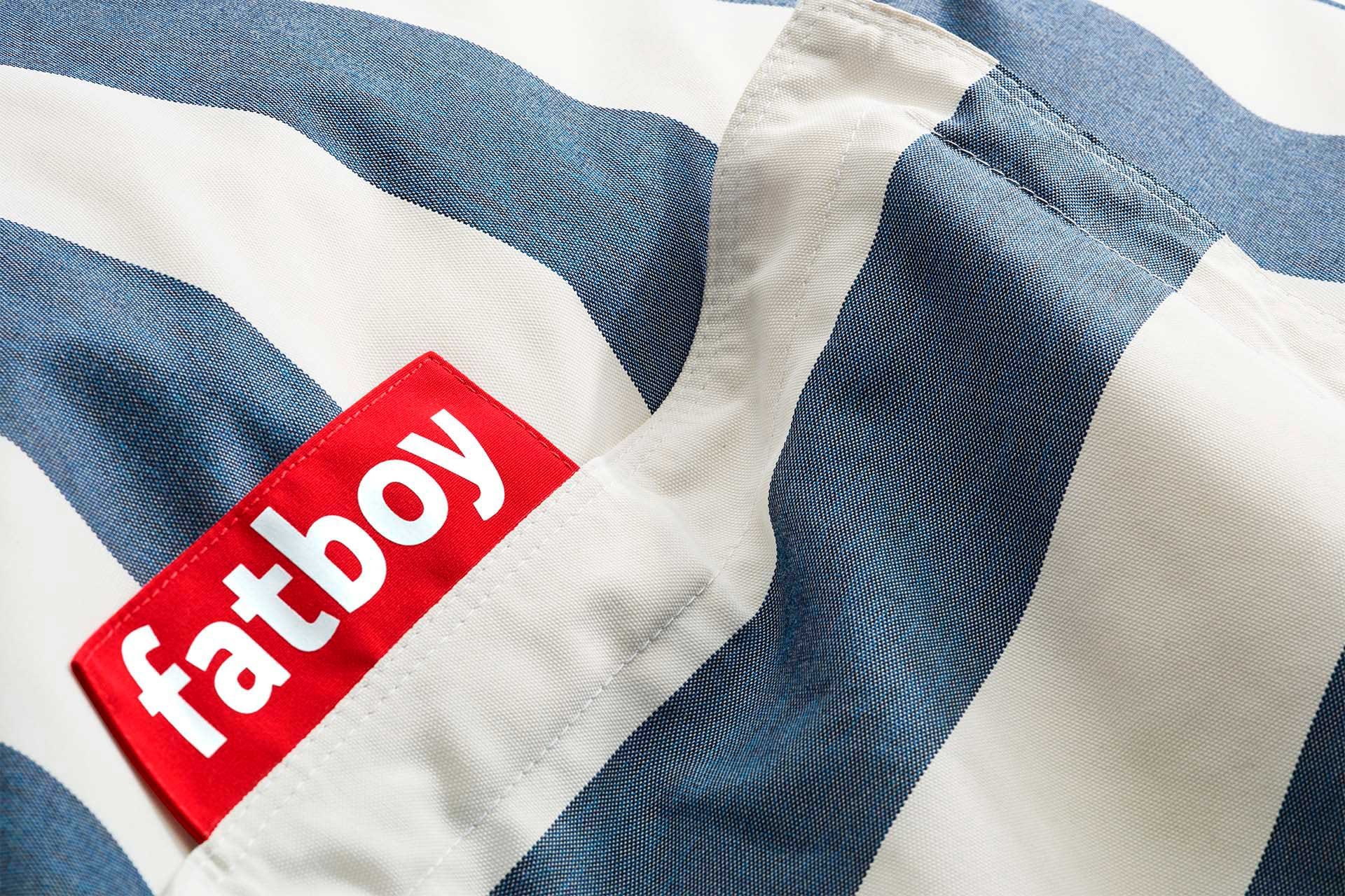 9147248 FATBOY ORIGINAL STRIPE OCEAN BLUE SÆKKESTOL OUTDOOR 2