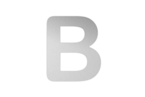 1248549 Bogstav B Rustfri St+Ñl 78Mm