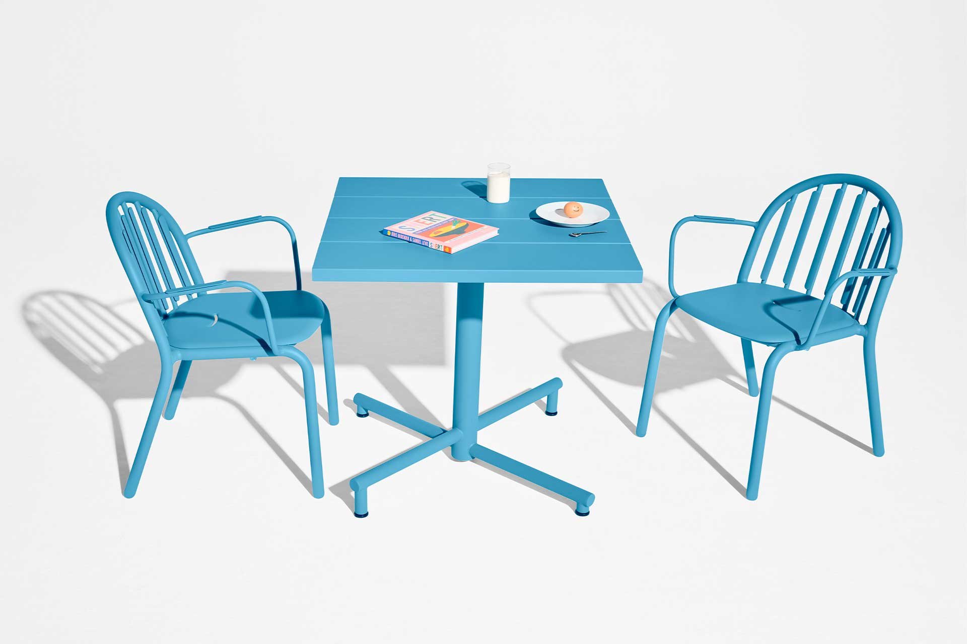 9147376 FATBOY FRED's BISTREAU FIRKANTET BISTROBORD WAVE BLUE OUTDOOR 5