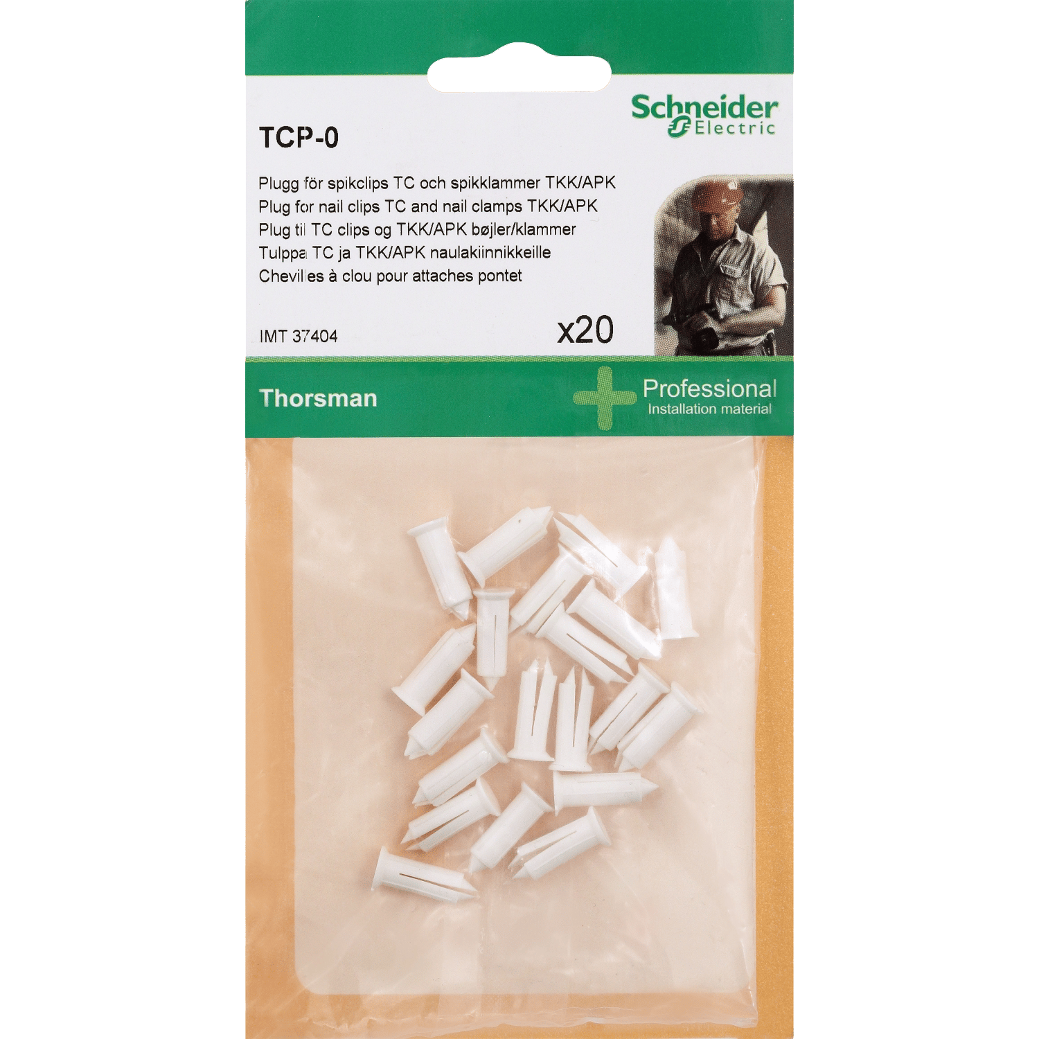 1249219 CLIPSPLUG 20MM HVID 10STK