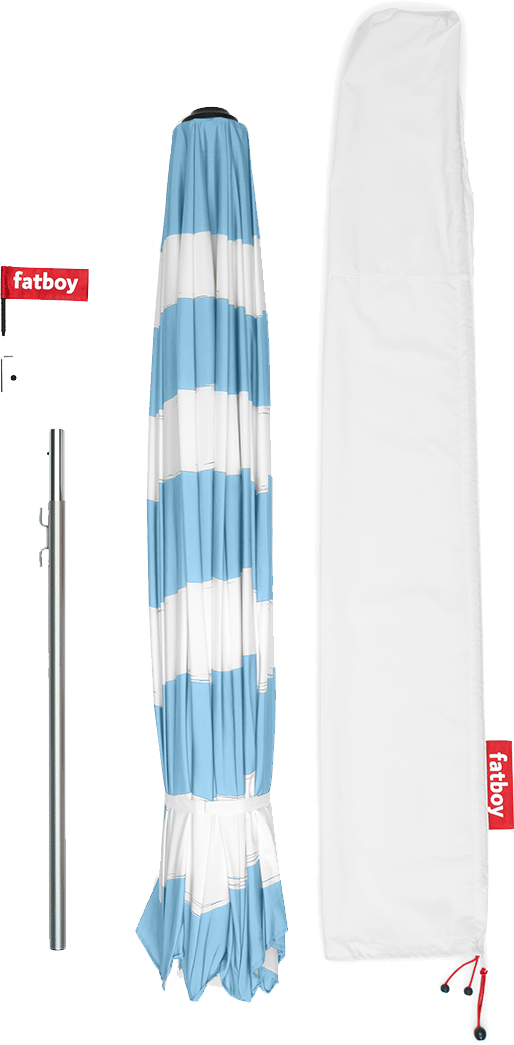 9147372 FATBOY STRIPESOL PARASOL WAVE BLUE OUTDOOR 4