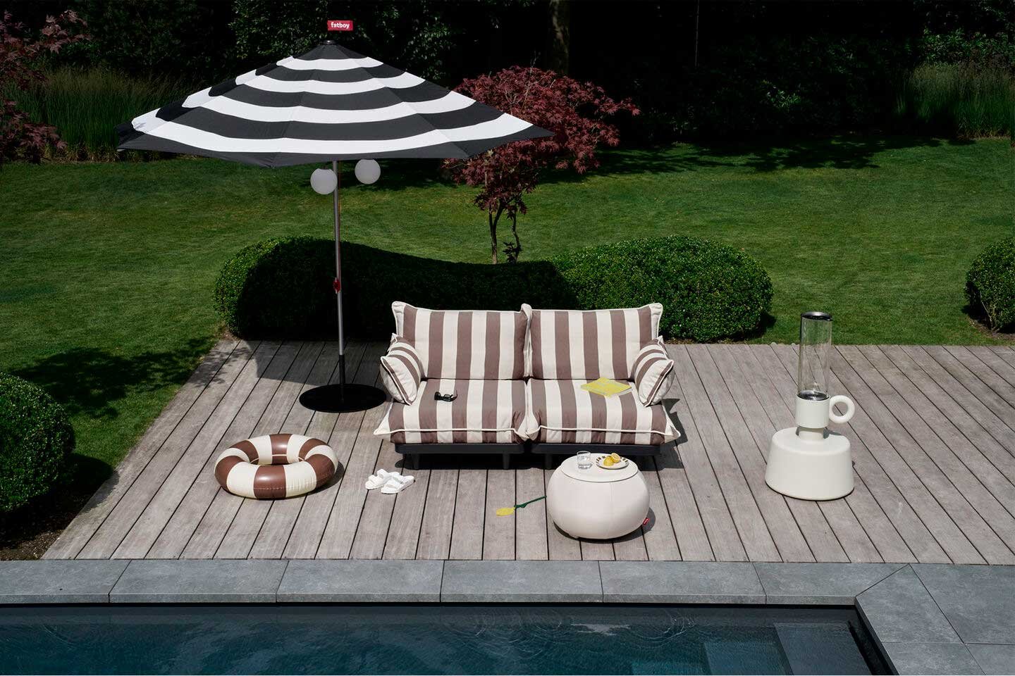 9147357 FATBOY PALETTI LOUNGE SOFA STRIPE CACAO 7