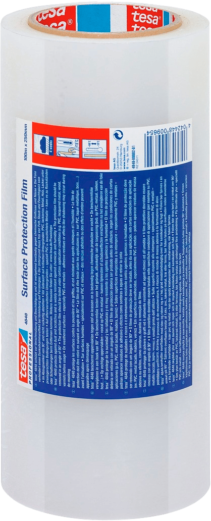 1725408 TESA BESKYTTELSESFOLIE PE TRANSPARENT 100MX750MM