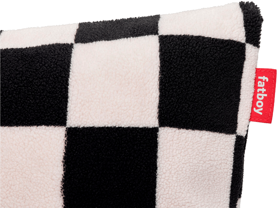9147446 FATBOY PUDE SQUARE TEDDY CHESS CHESS BLACK ECRU 2