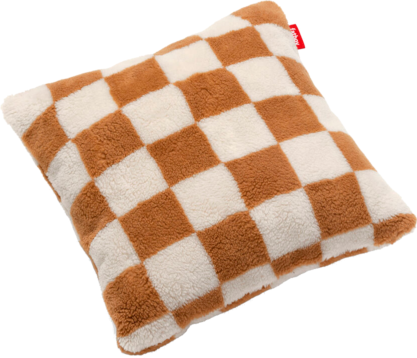 9147451 FATBOY PUDE SQUARE TEDDY CHESS ALMOND CREME 1