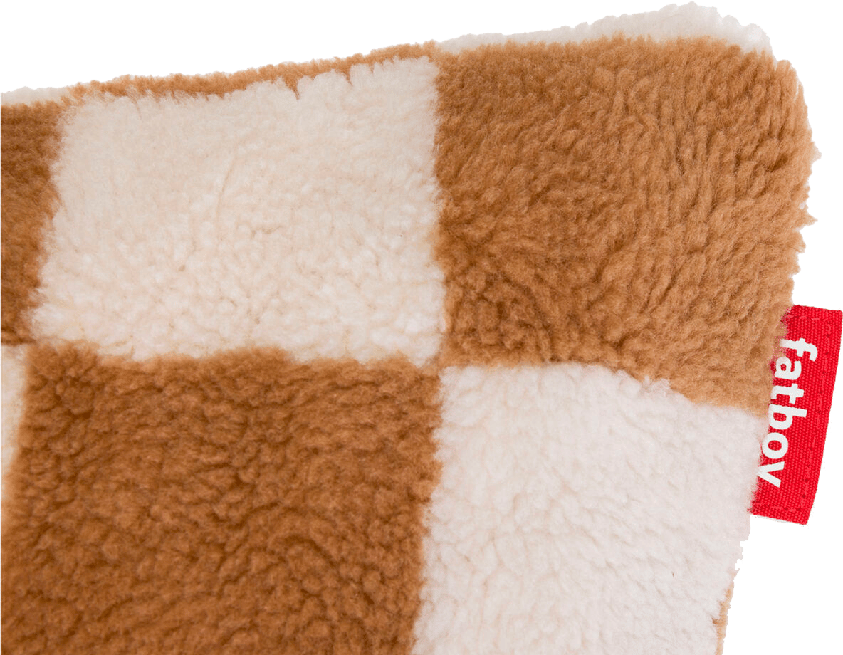 9147451 FATBOY PUDE SQUARE TEDDY CHESS ALMOND CREME 2