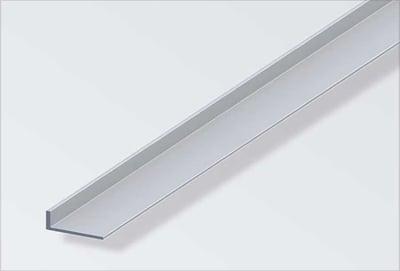 ALU VINKEL 20X10 MM SØLVELOXERET 2 M 