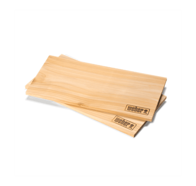 WEBER RØGPLANKER CEDERTRÆ STORE 2-PAK
