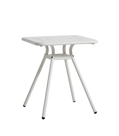 WOUD RAY CAFEBORD HVID 65X65CM 