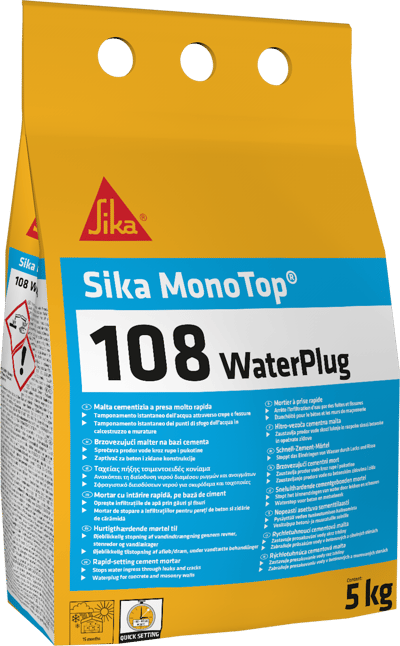 SIKA MONOTOP-108 WATERPLUG 5KG LYNMØRTEL