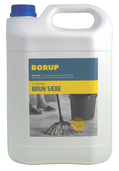 BORUP FLYDENDE BRUN SÆBE 5 LTR 