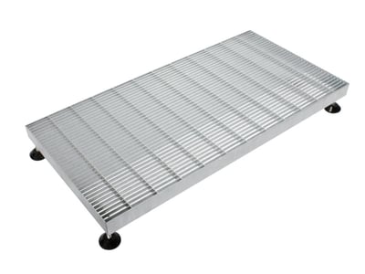 CLEAN CARPET TRINRIST CLASSIC 615612 GALV. 50MM 80X40CM