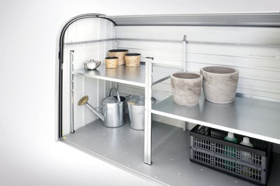 BIOHORT MELLEMHYLDE STOREMAX STR. 190 187X74,5CM STÅL