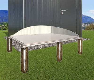 BIOHORT JORDSKRUEFUNDAMENT STR. A7/H4/P4 STÅL 252X252CM