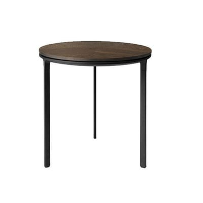VIPP 421 SIDEBORD MØRK EG Ø40CM