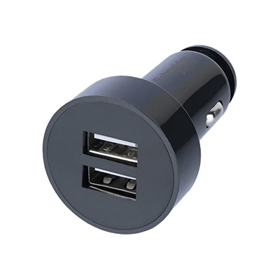 THORSMAN USB OPLADER TIL BILEN 12-24V 2 PORT 2.4A  SORT
