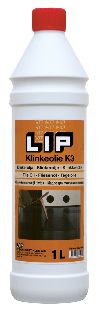 LIP KLINKEOLIE 1L NB! MÅ IKKE ANVENDES PÅ MARMOR