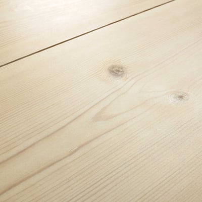 HVIDOLIERET FYRRETRÆSGULV A KVALITET 30X180MM 390CM PAKKE MED 16M2 (24 STK)