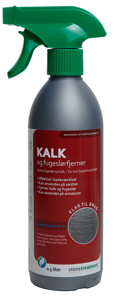 KALK OG FUGESLØRFJERNER 0,5L SPRAY STONETREATMENT TIL FLISER OG FUGER