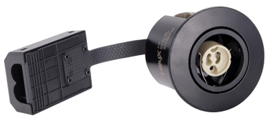 HILUX D10 INDBYGNINGSSPOT INDENDØRS Ø88MM GU10 SORT