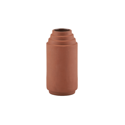 SKAGERAK EDGE VASE 16CM TERRACOTTA