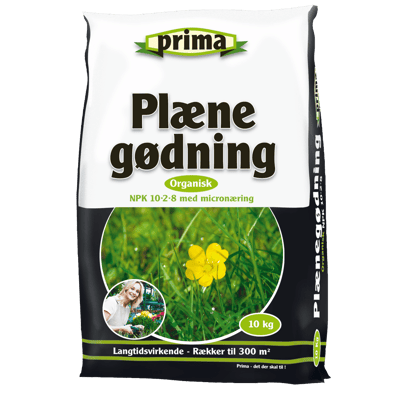 PRIMA PLÆNEGØDNING 10KG ORGANISK