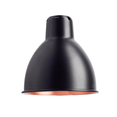 LAMPE GRAS RUND SKÆRM SORT/KOBBER