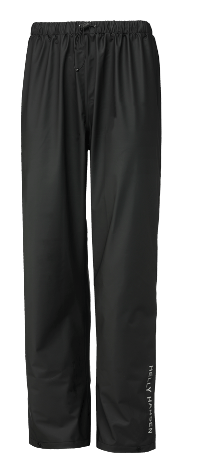 HELLY HANSEN WORKWEAR VOSS REGNBUKSER SORT