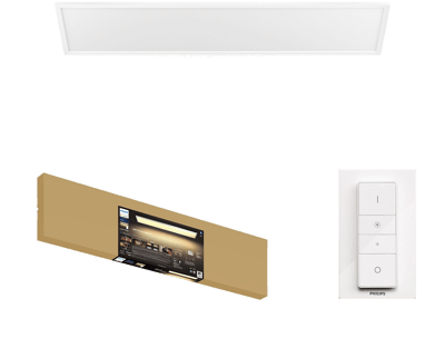 PHILIPS HUE AURELLE LOFTSPANEL WHITE AMBIANCE 46,5W 120X30CM REKTANGEL HVID