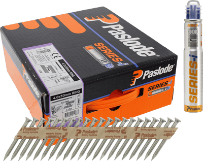 PASLODE BESLAGSØM 4,0X40MM COMBIPACK ELFORZ. 1250STK. INKL. 1 GAS