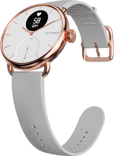 WITHINGS SCANWATCH 38MM ROSE GOLD GREY