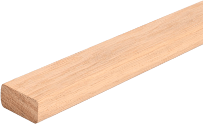 KEFLICO DEKORATIV LISTE EUR EG PROFIL A 20X40MM HØVLET M/FAS KANTER FSC 100%