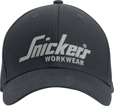 SNICKERS LOGO CAP 9041 KOKSGRÅ/SORT ONE SIZE