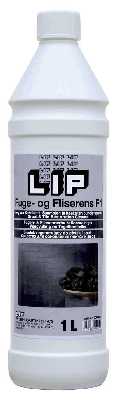 LIP FUGE-FLISERENS 1L TIL GRUNDRENGØRING AF FUGER/FLISER