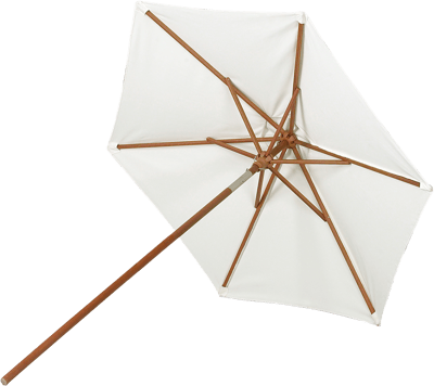 SKAGERAK MESSINA PARASOL Ø210CM MERANTI STOK MED NATUR DUG Ø3,5X220CM