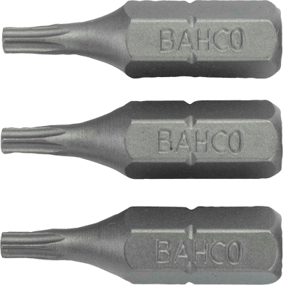 BAHCO BITS 1/4" 25MM TORX10 3STK