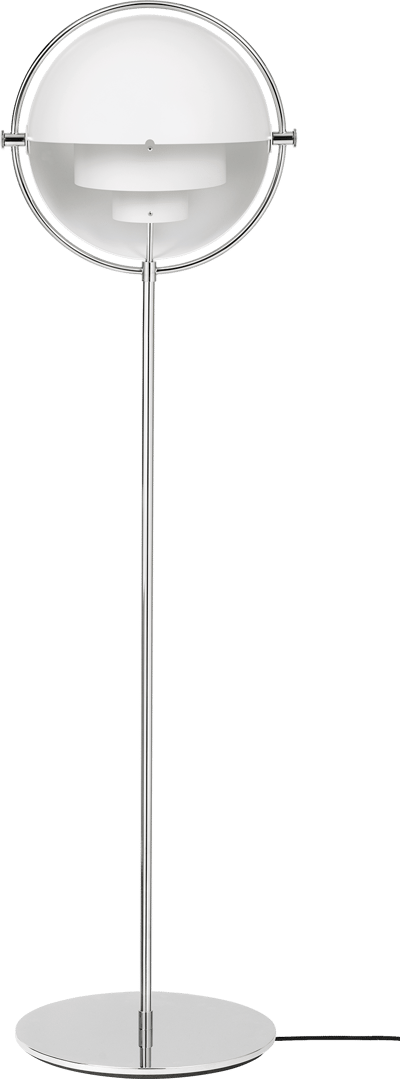 MULTI-LITE GULVLAMPE KROM/HVID 