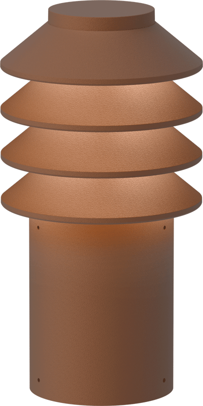 BYSTED GARDEN CORTEN LAV LED2700K ANKERMONTERET INKL. ADAPTER