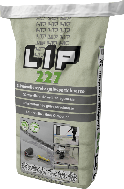 LIP 227 GULVSPARTELMASSE 20KG SELVNIVELLERENDE