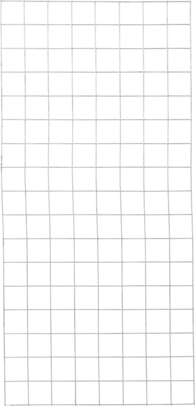 PLUS STÅLESPALIER 80X170CM VARMGALV. MASKESTR 10X10CM 961655