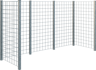 PLUS RENOVATIONSSKJUL ESPALIER VARMGALVANISERET 89X147X258CM