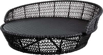 CANE-LINE OCEAN LARGE DAYBED MØRK GRÅ CANE-LINE SOFT ROPE