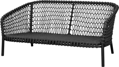 CANE-LINE 2-PERS. SOFA OCEAN LARGE MØRK GRÅ CANE-LINE SOFT ROPE