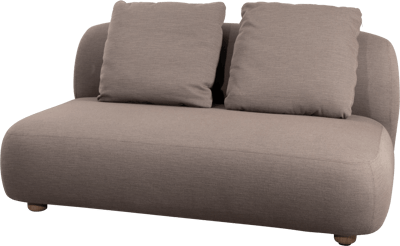 CANE-LINE CAPTURE 2-PERS. SOFA MODUL TAUPE CANE-LINE AIRTOUCH
