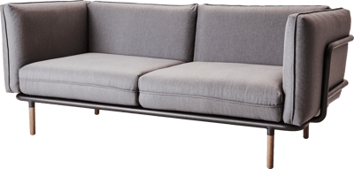 CANE-LINE URBAN 3-PERS SOFA INKL GRÅ SUNBRELLA HYNDER 206X77X94CM