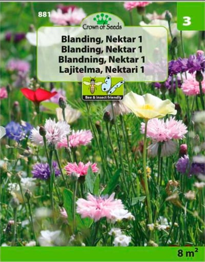 CROWN OF SEEDS NEKTAR 1 BLOMSTERFRØ BLANDING