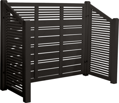 PLUS RENOVATIONSSKJUL SILENCE SORT 82X194X140/110CM USAMLET - HUSK EFTERBEHANDLING