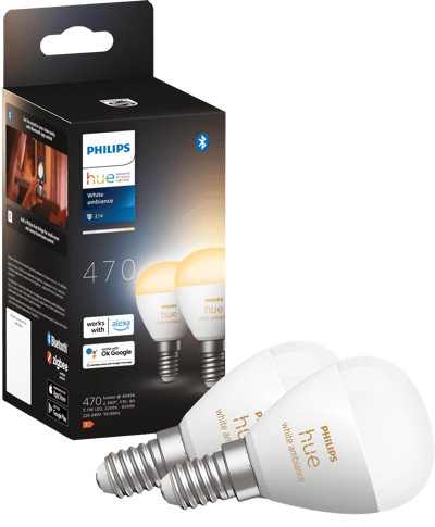 PHILIPS HUE KRONEPÆRE 2-PAK E14 WA 5.1W