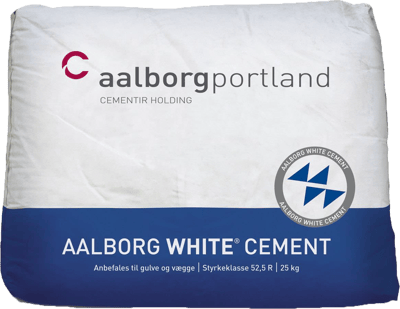 WHITE AALBORG CEMENT 25KG